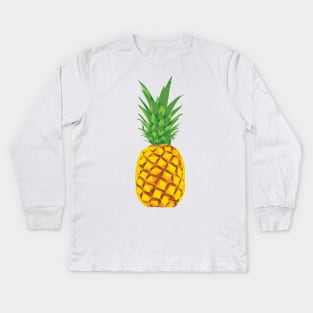Geo Pineapple Kids Long Sleeve T-Shirt
